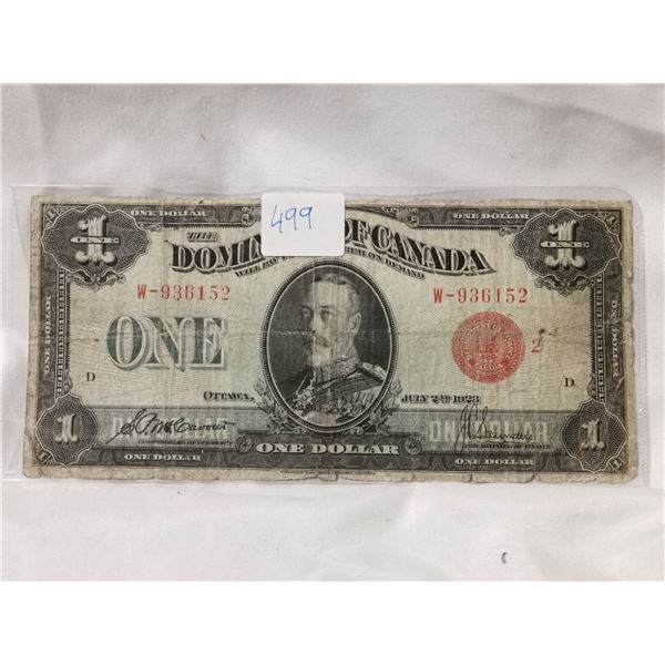 1923 Red Seal $1 Large Bill
