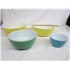 Image 1 : 4pc. Pyrex Primary Bowl Set