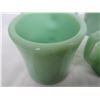 Image 4 : 6 Jadeite Fire King Mugs C Handle has Chip on Lip