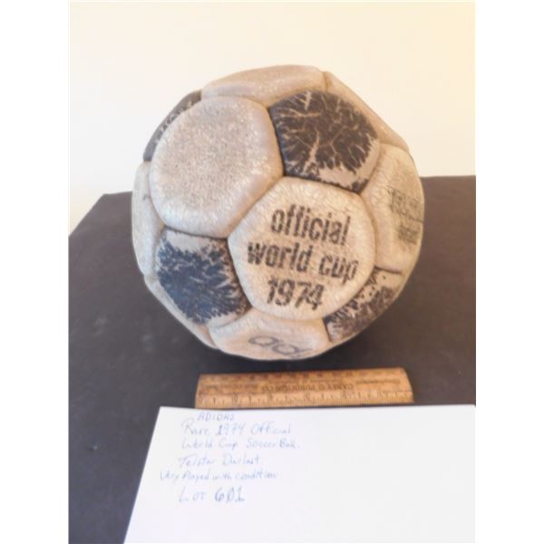 RARE OFFICIAL 1974 WORLD CUP SOCCER BALL