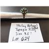 Image 1 : LOT 624 STERLING PORTUGAL TOPAZIO LOCKET RING