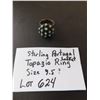 Image 2 : LOT 624 STERLING PORTUGAL TOPAZIO LOCKET RING