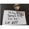 Image 3 : LOT 624 STERLING PORTUGAL TOPAZIO LOCKET RING