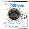 Image 1 : LOT 629 1980 DOUBLE DATE ERROR 5 CENTS