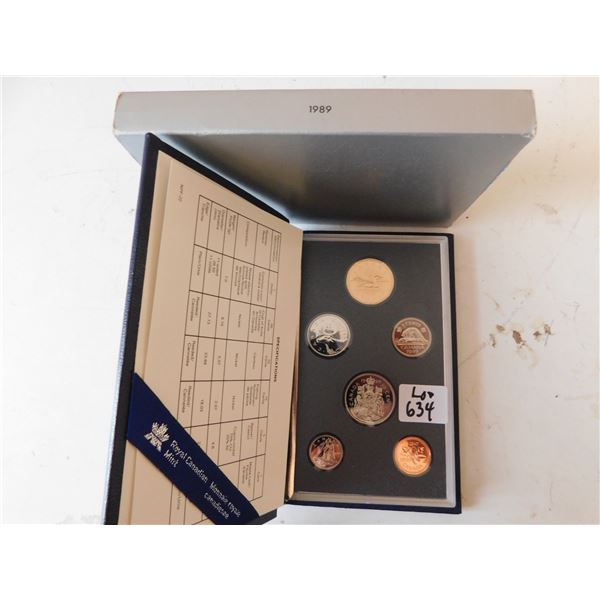 LOT 634 1989 SPECIMEN COIN SET