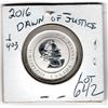 Image 2 : LOT 642 2016 DAWN OF JUSTICE $20 ¼ OZ BATMAN VS SUPERMAN