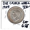 Image 2 : LOT 656 1944 50 CENTS DIE CRACK THRU 44 ERROR
