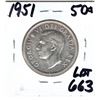 Image 2 : LOT 663 1951 50 CENT DOUBLE HP