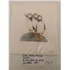 Image 1 : LOT 682 EDIE MILLER PRINT 15/75 PUFFIN & PUFFIN (BC ARTIST)