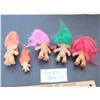Image 3 : LOT 695 FIVE VINTAGE TROLLS