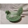 Image 2 : Large Jadeite Green Hen on Nest, 6x8 in.