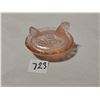 Image 4 : Miniature Peachy Glass Hen on Nest, 2.5in.