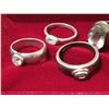 Image 4 : 5 Vintage Sterling Silver Rings w/ Box