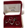 Image 5 : 5 Vintage Sterling Silver Rings w/ Box
