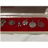 Image 2 : Nine Sterling Charms in Box