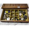 Image 1 : Wooden Box w/ Content, Watches, Cufflinks