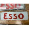Image 2 : 3 - Esso Gas Pump Ad Glass Originals, 2 - 11x3.5in. 1 - 12.25x5in.