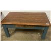 Image 1 : Coffee Table & Drawer, Elm 42Wx18Hx26D in.