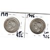 Image 2 : LOT 926 1946 50 CENT (DIE CLASH REVERSE) & 1939 50 CENT