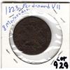 Image 2 : LOT 929 1823 SPAIN FERDINAND VII 8 MARAVERDIS COPPER COIN