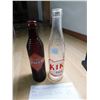 Image 1 : LOT 951 VINTAGE AMBER ORANGE CRUSH AND KIK COLA SODA BOTTLE