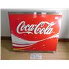 Image 1 : LOT 953 COCA COLA COOLER PIECE PLASTIC STICKER ON METAL