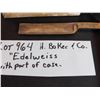 Image 3 : LOT 964 H. BOKER & CO. EDELWEISS STRAIGHT RAZOR, PARTIAL BOX