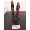Image 1 : LOT 968 HAND MADE AFRICAN BUSTS AND MASK