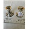 Image 1 : Weighted pair of Sterling Silver Candlesticks