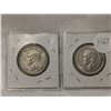 Image 4 : 1940 & 1942 Silver 2 Shillings Coins