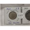 Image 2 : Silver Coins, 1920 Shilling, 1954 Florin