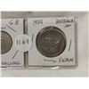 Image 3 : Silver Coins, 1920 Shilling, 1954 Florin