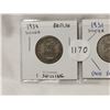 Image 3 : 1931 & 1934 Silver One Shillings