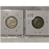 Image 4 : 1931 & 1934 Silver One Shillings
