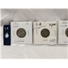 Image 3 : 4 Silver Sixpence Coins