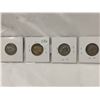 Image 4 : 4 Silver One Shilling Coins