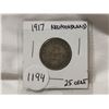 Image 1 : 1917 NFLD 25¢ Silver Coin