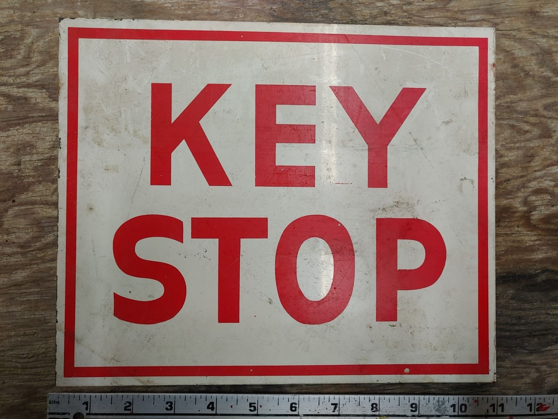 Key Stop Sign - Schmalz Auctions