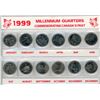 Image 2 : 1999 Millennium Quarters Set