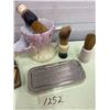 Image 2 : Lot of Shaving Items - Mug, 5 Brushes. Razor & Case, Roller Razor