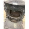 Image 4 : Cast Parlor Stove-ornate Carved Doors - Panel Loose on back