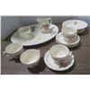 Image 1 : Tea Cups, Saucers, Server, Etc. - Flower Pattern