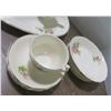 Image 3 : Tea Cups, Saucers, Server, Etc. - Flower Pattern