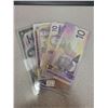 Image 1 : 4 Canadian $10.00 Ten Dollar bills - 1937, 1971, 1989, 2005