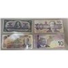 Image 2 : 4 Canadian $10.00 Ten Dollar bills - 1937, 1971, 1989, 2005