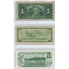 Image 2 : 3 Canadian $1.00 One Dollar bills - 1937, 1954, 1973