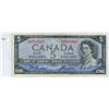 Image 1 : 1954 Canadian $5.00 Five Dollar Bill - Devil's Face