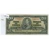 Image 1 : 1937 Canadian $20.00 Twenty Dollar Bill