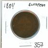 Image 1 : 1884 European coin