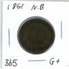 Image 1 : 1861 New Brunswick 1¢